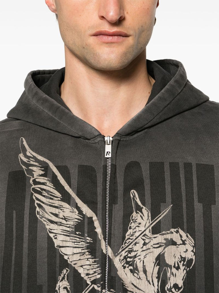 Black Spirits Mascot Cotton Hoodie