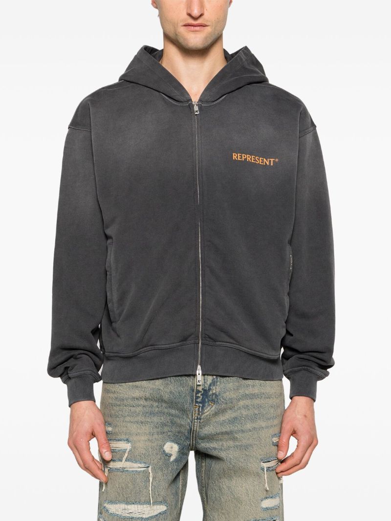 Black Higher Truth Zip-up Hoodie
