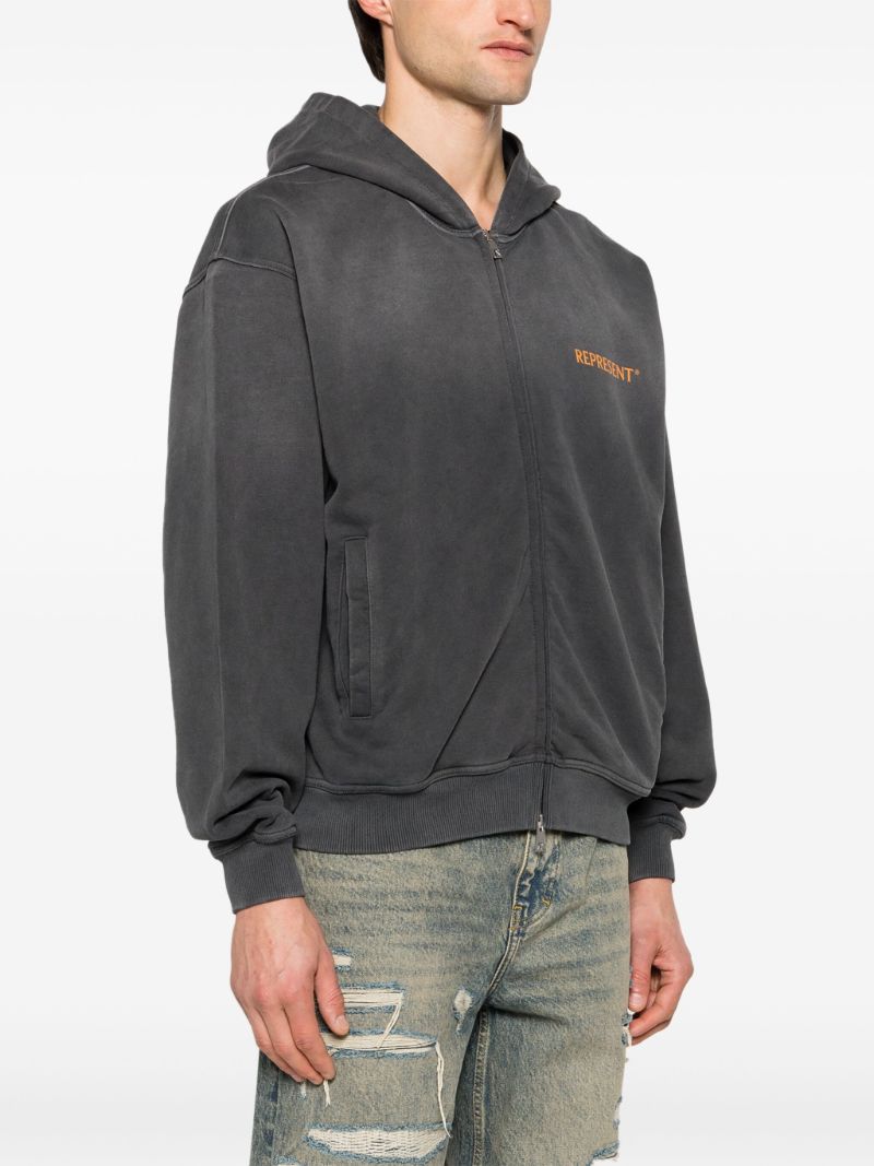 Black Higher Truth Zip-up Hoodie