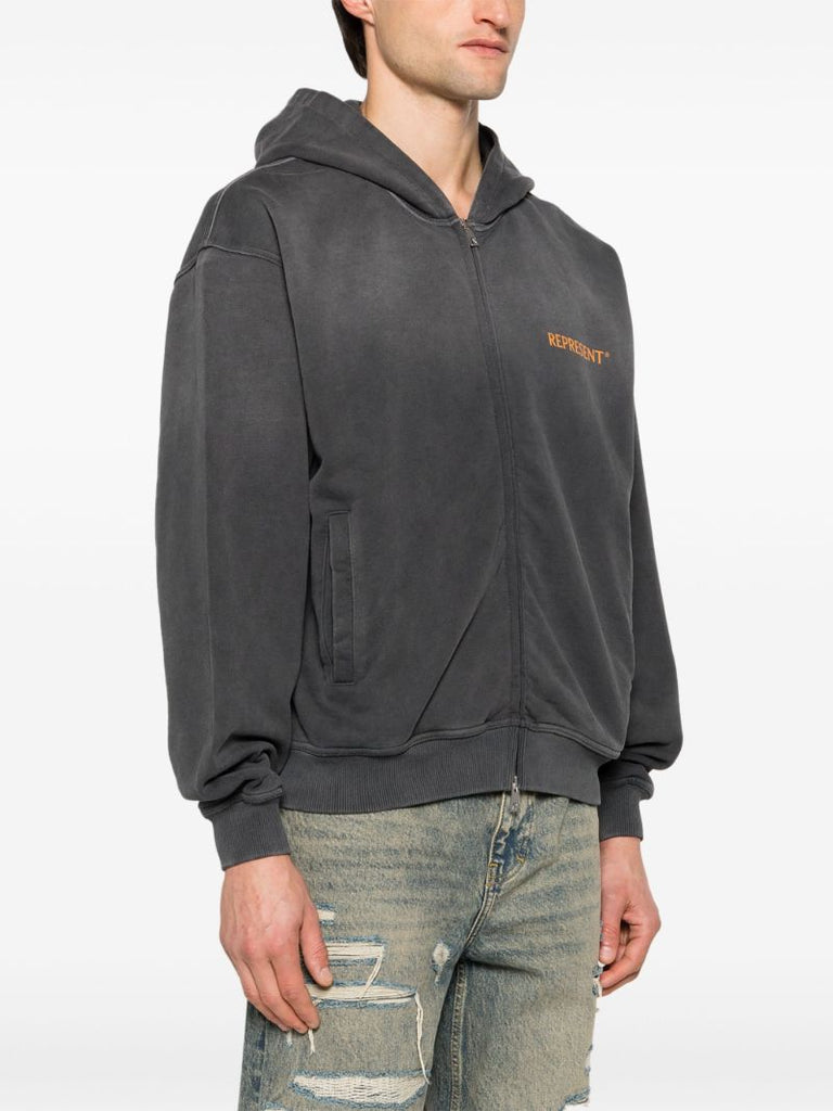 Black Higher Truth Zip-up Hoodie
