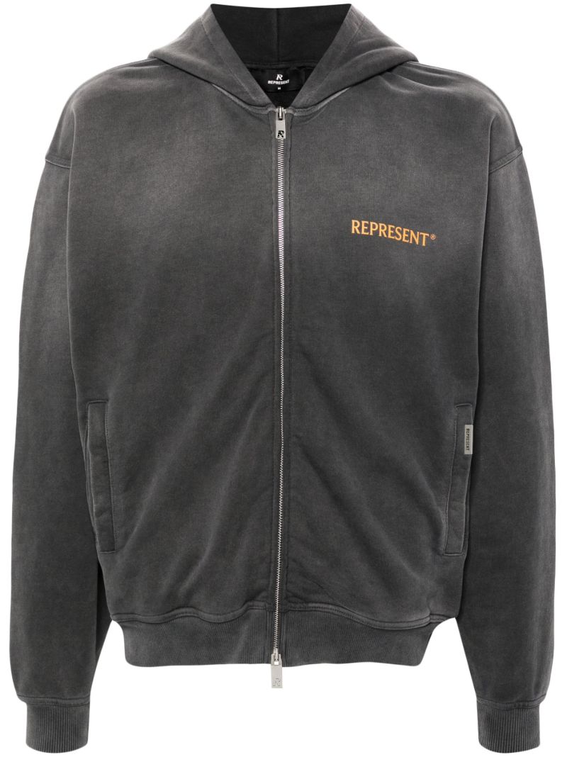 Black Higher Truth Zip-up Hoodie