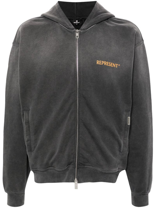 Black Higher Truth Zip-up Hoodie