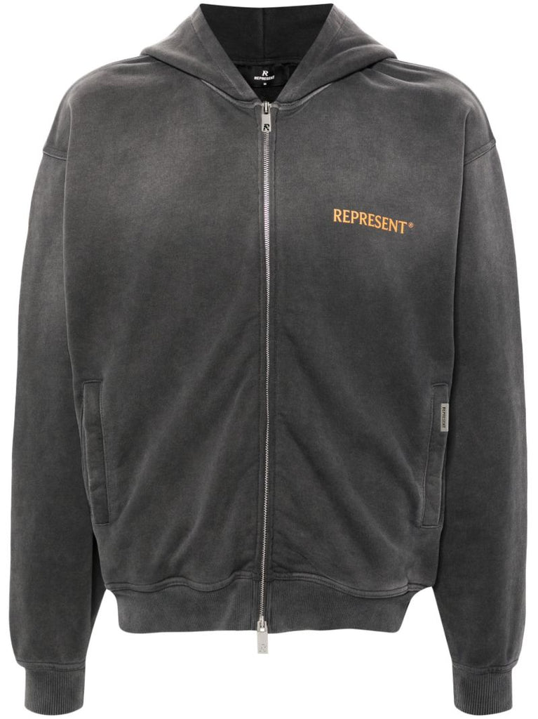 Black Higher Truth Zip-up Hoodie