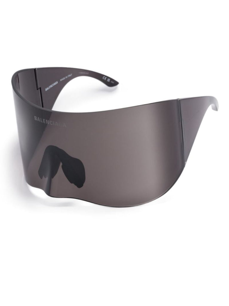 Black Shield-frame Sunglasses