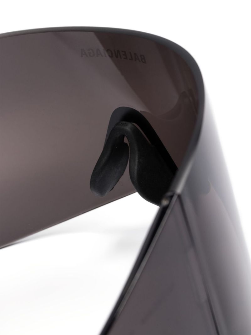 Black Shield-frame Sunglasses