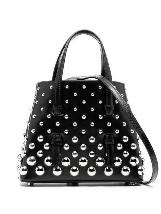 Black Mina 20 Leather Tote Bag