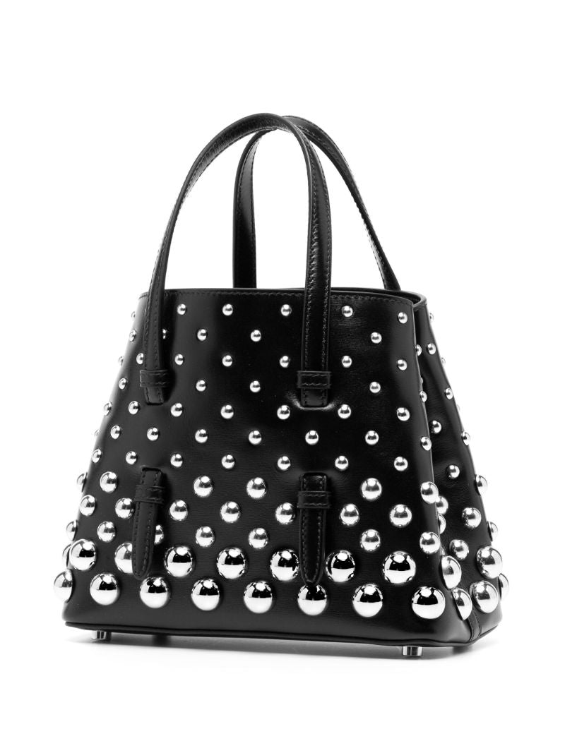 Black Mina 20 Leather Tote Bag