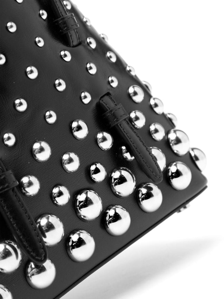 Black Mina 20 Leather Tote Bag