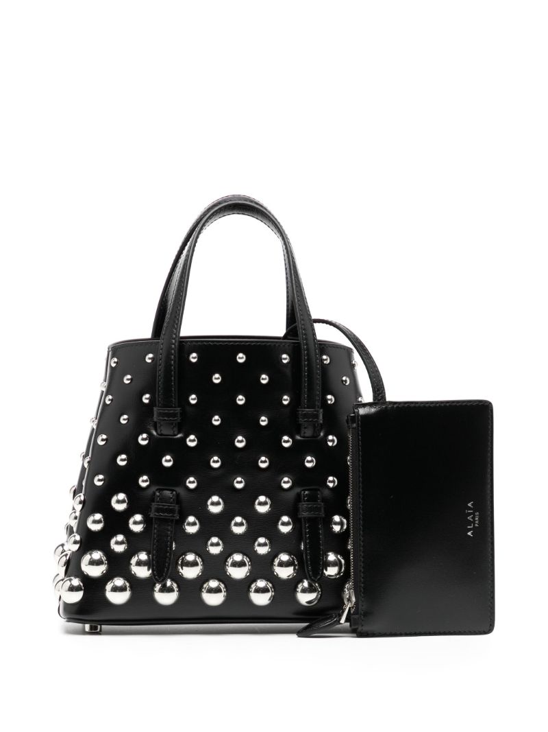Black Mina 20 Leather Tote Bag