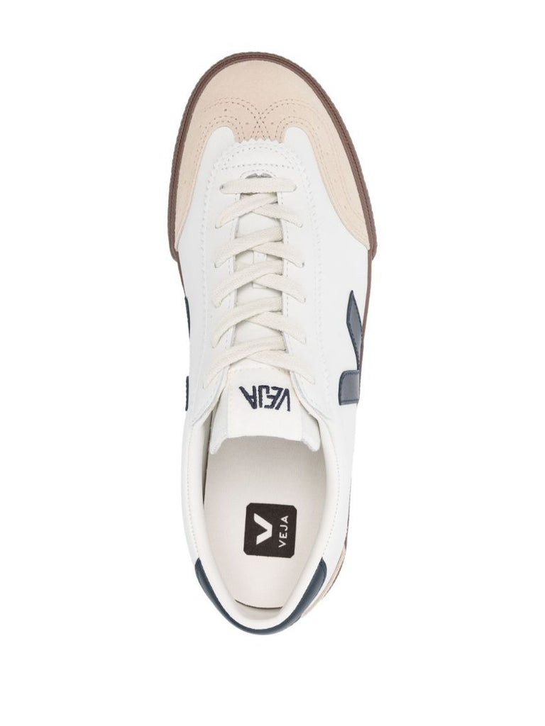 White Volley Leather Sneakers
