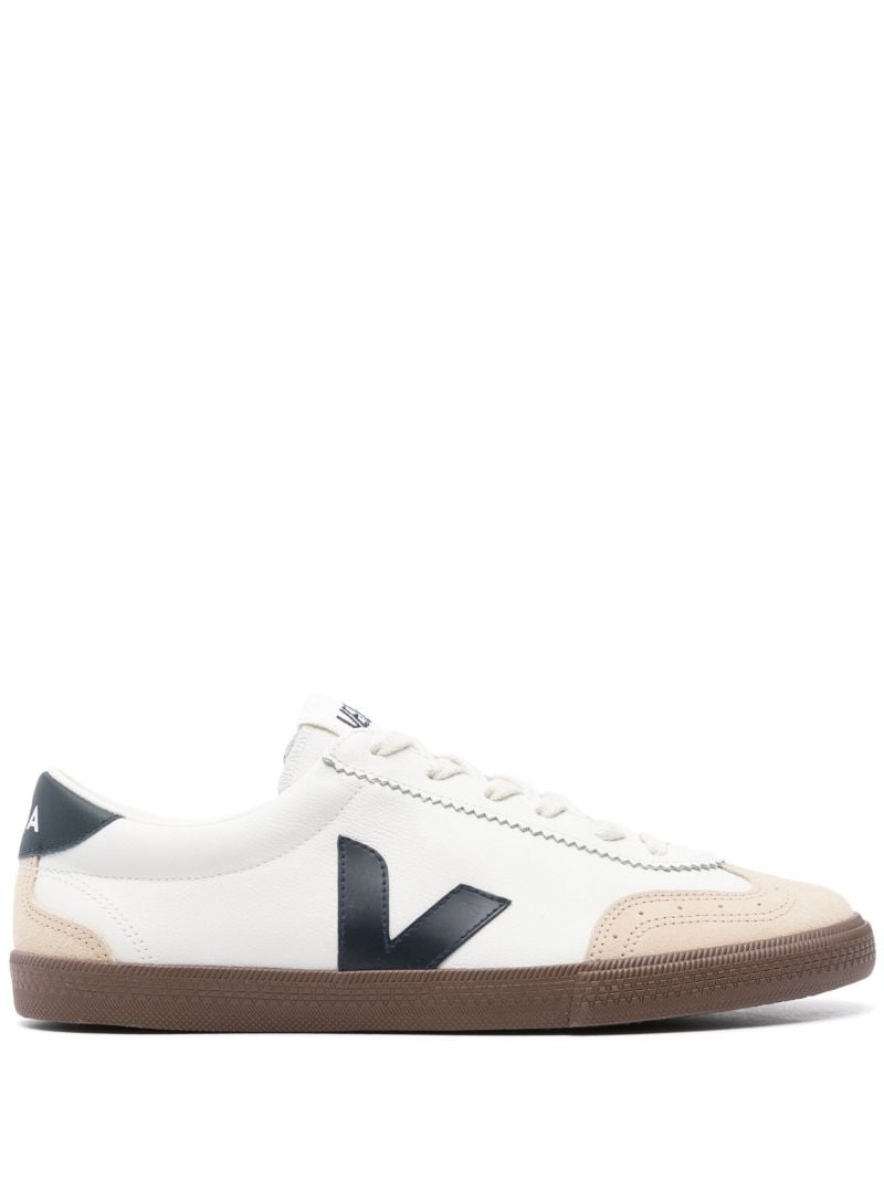 White Volley Leather Sneakers