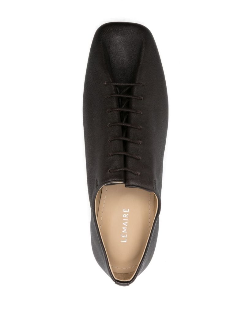 Brown Souris Leather Derby Shoes