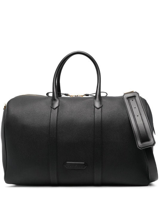 Black Logo-applique Travel Bag
