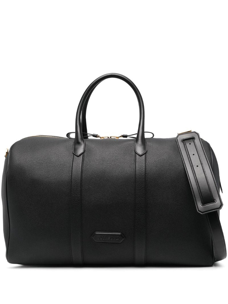 Black Logo-applique Travel Bag