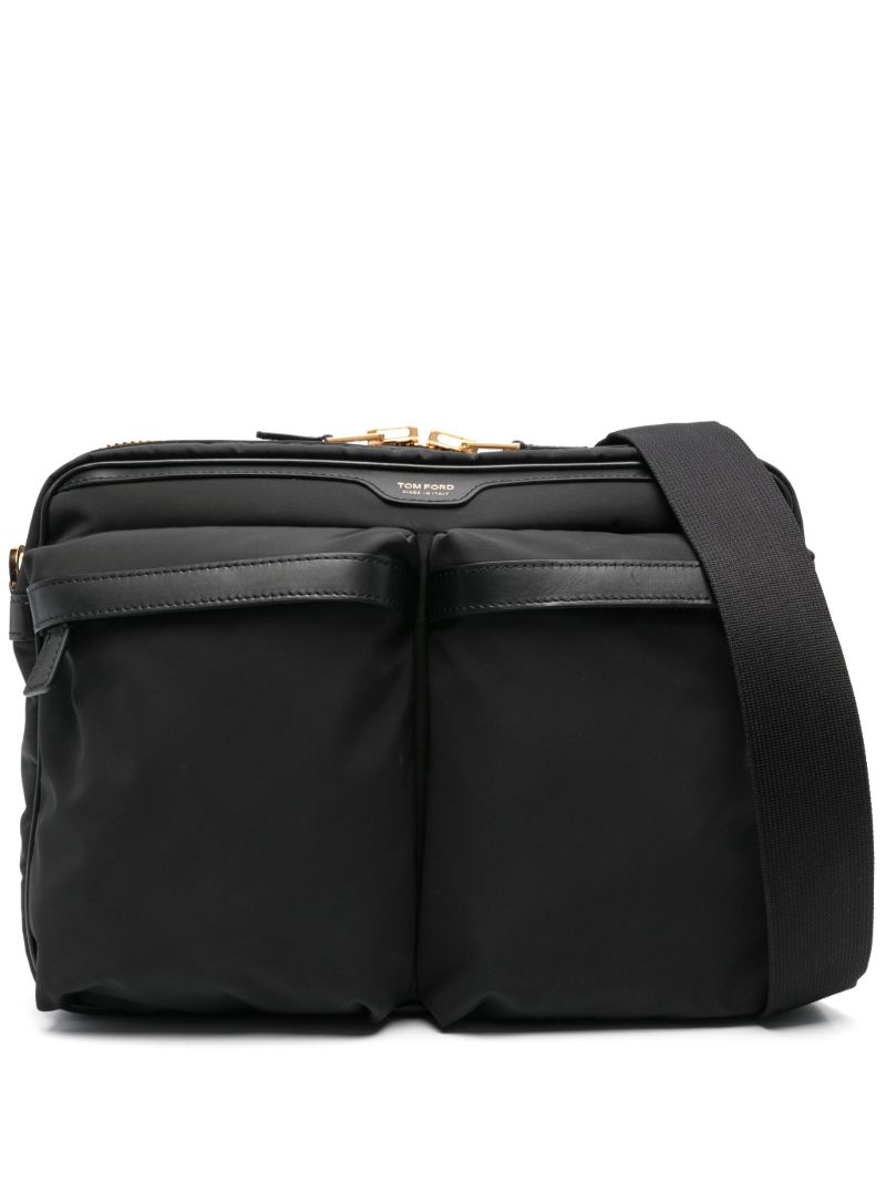 Black Utility Large Shoulder Bag
