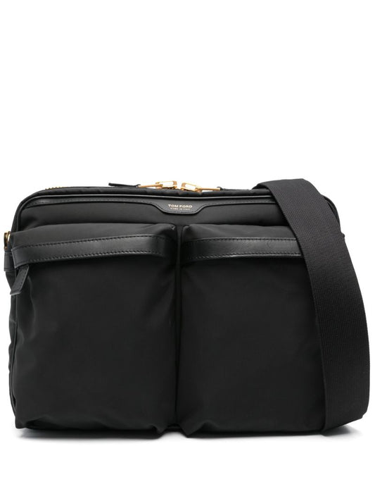 Black Utility Large Shoulder Bag