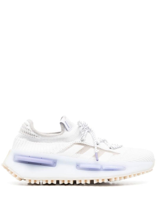 White Nmd 1 Knit Low-top Sneakers
