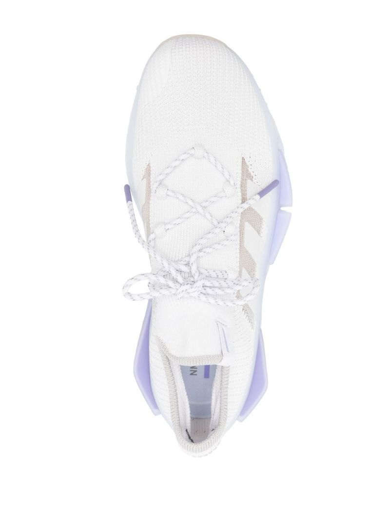 White Nmd 1 Knit Low-top Sneakers