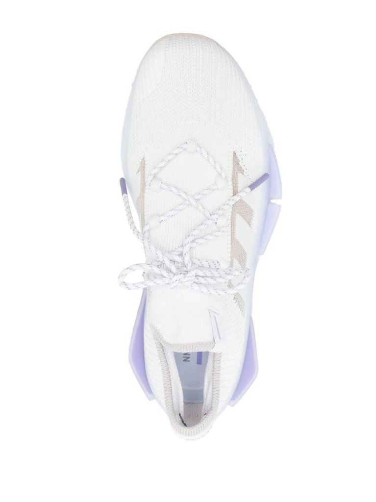 White Nmd 1 Knit Low-top Sneakers