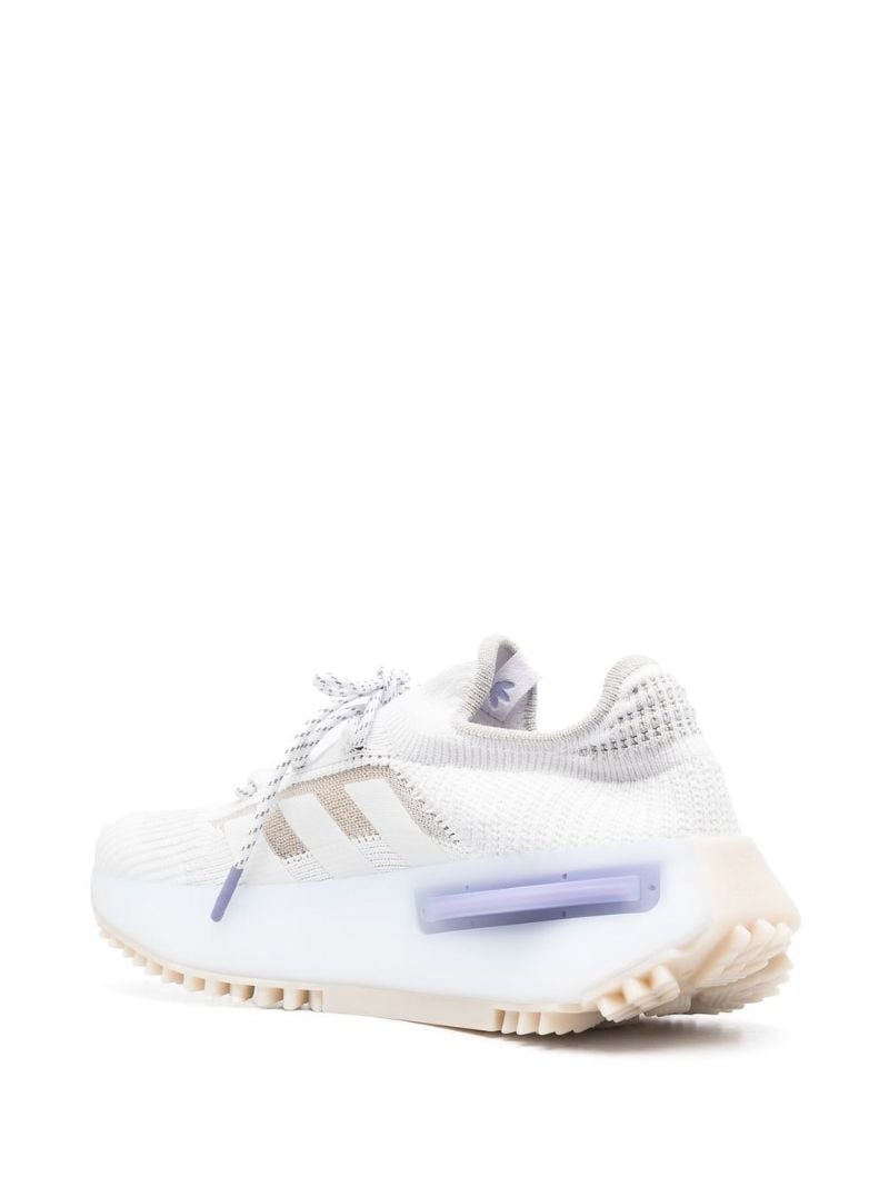 White Nmd 1 Knit Low-top Sneakers