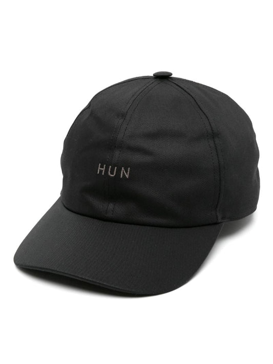 Black Hun-embroidered Baseball Cap