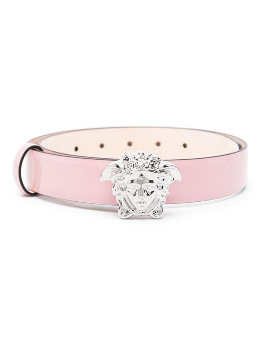 Pink Medusa Head Leather Belt