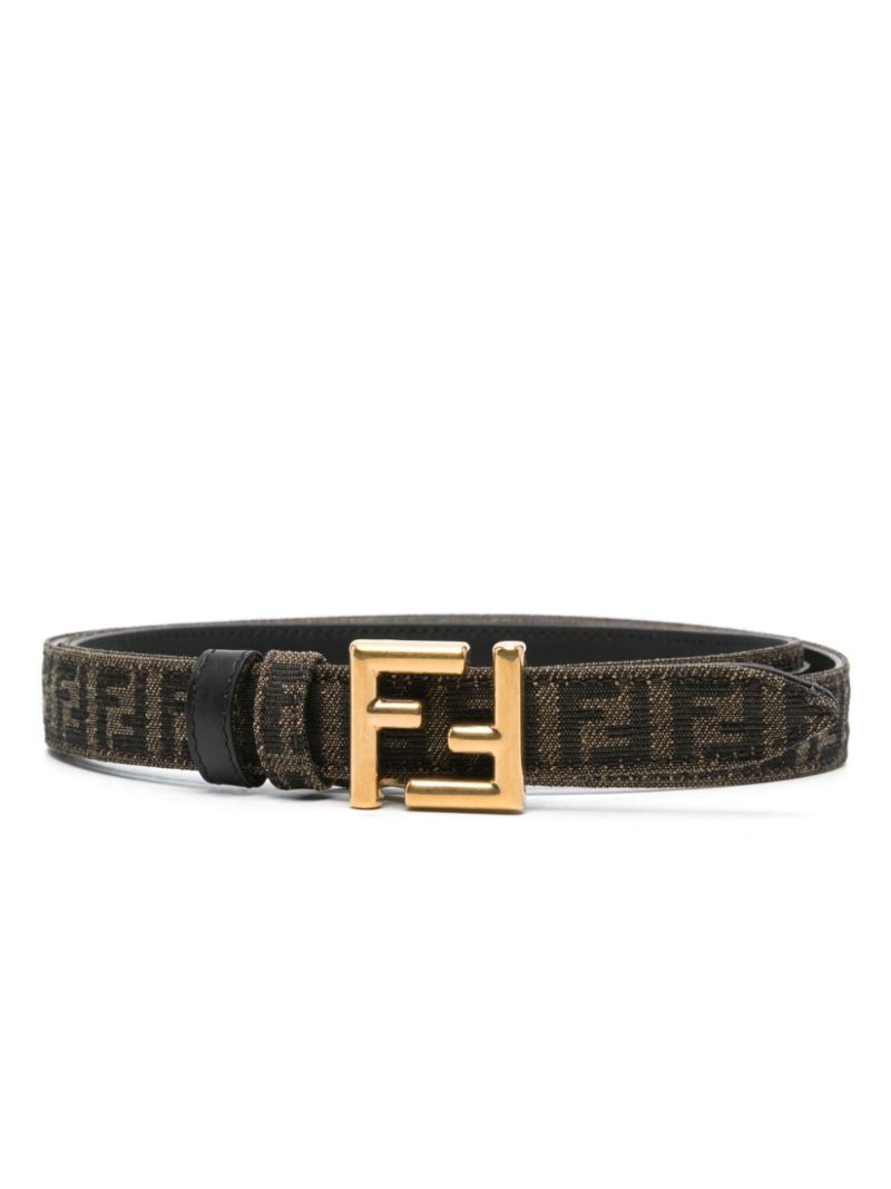 Brown Ff Jacquard Belt