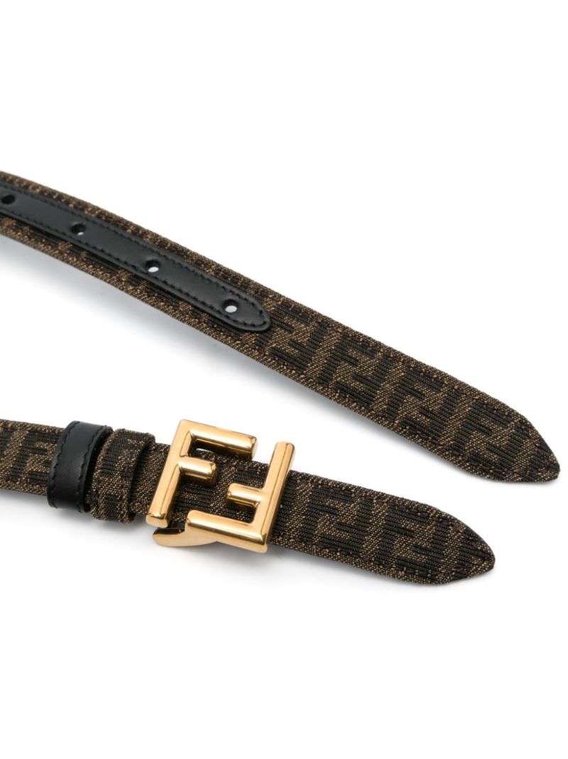 Brown Ff Jacquard Belt
