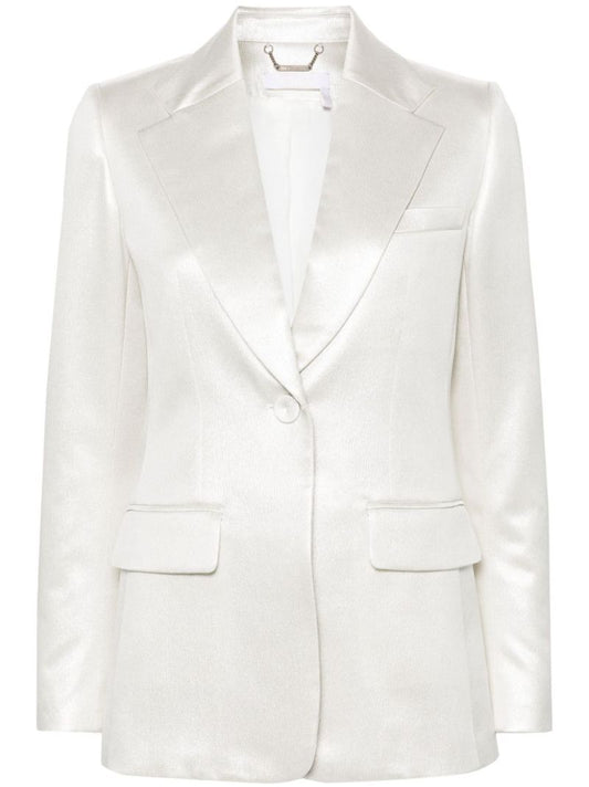 Silver-tone Silk LamÃ_x0083_Â© Blazer
