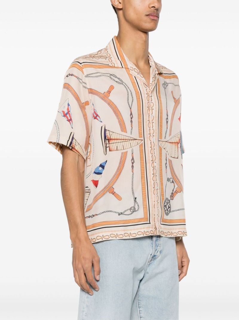 White Nautica Silk Shirt