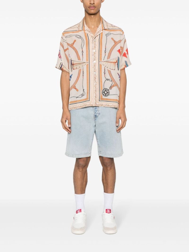 White Nautica Silk Shirt