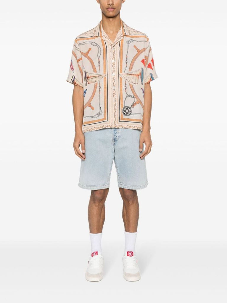White Nautica Silk Shirt