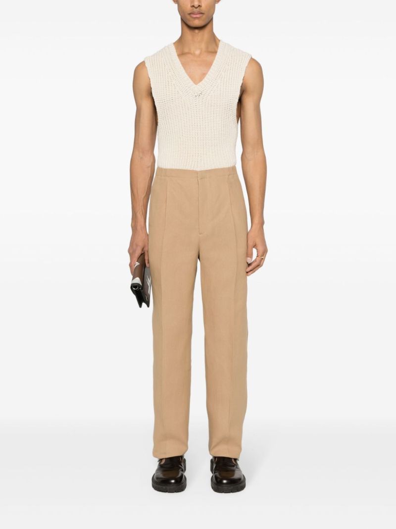 Neutral Straight-leg Trousers