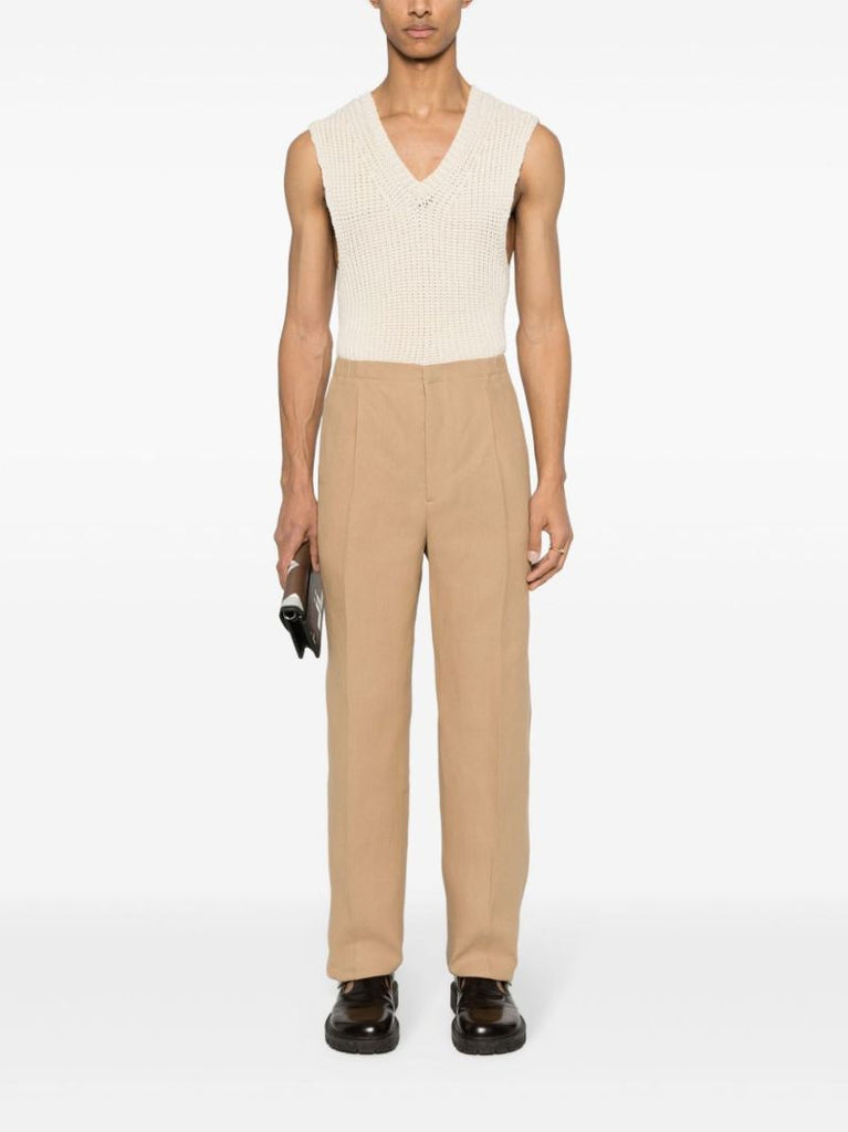 Neutral Straight-leg Trousers