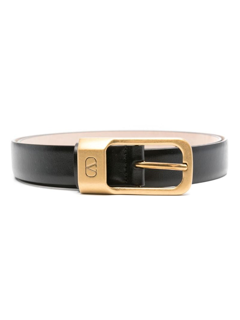 Black Vlogo Signature Belt