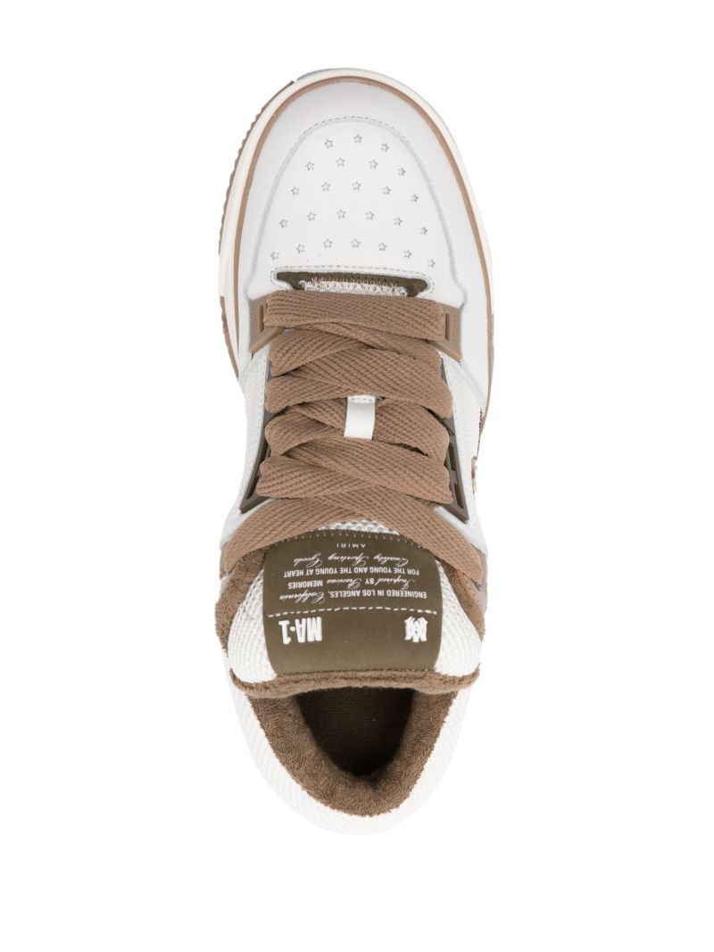 White Ma-1 Leather Sneakers