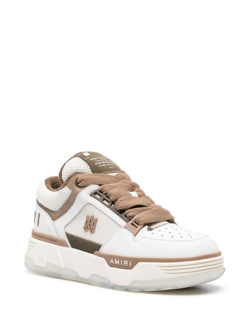 White Ma-1 Leather Sneakers