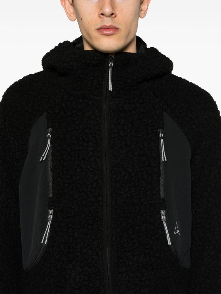 Black Sherpa Fleece Jacket