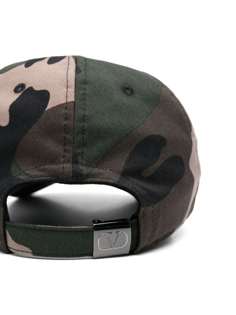 Embroidered Camouflage Cap