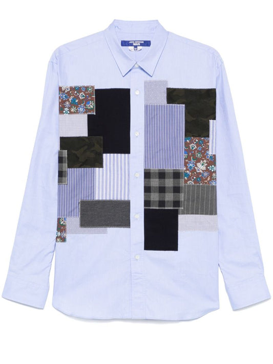 Blue Patchwork Shirt