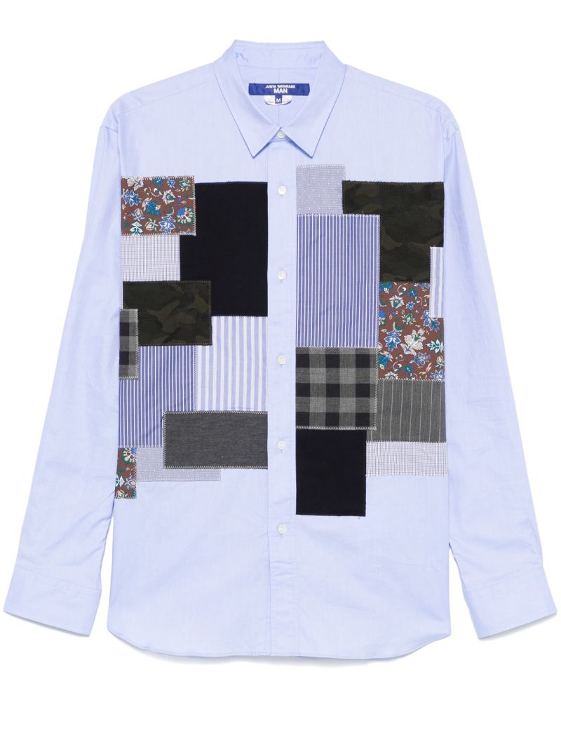 Blue Patchwork Shirt
