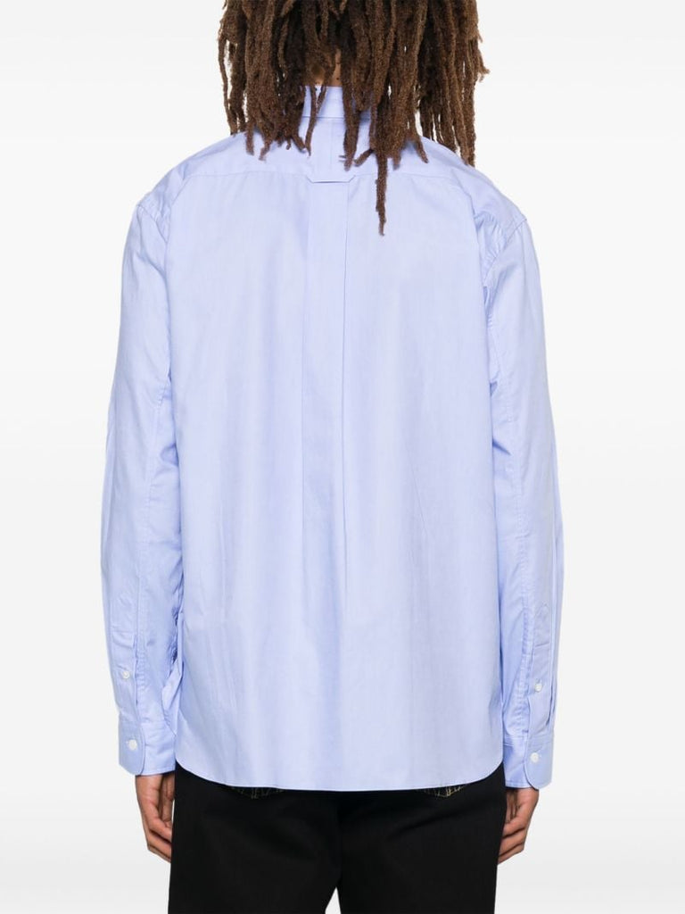 Blue Patchwork Shirt