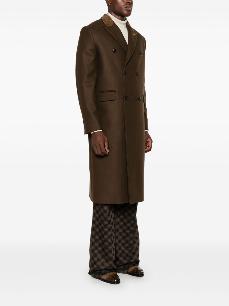 Brown Double-breasted Coat