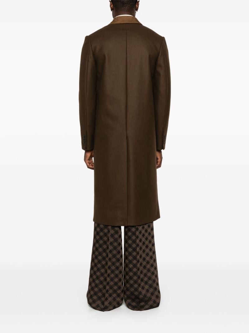 Brown Double-breasted Coat