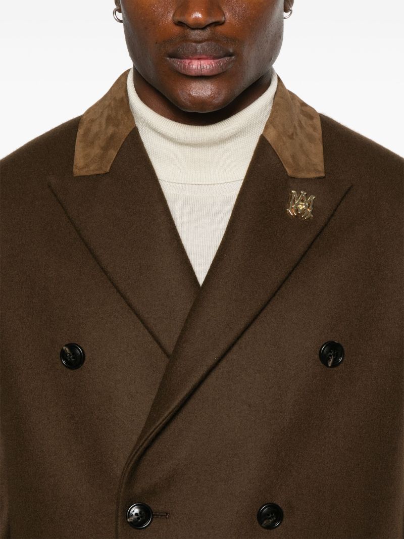 Brown Double-breasted Coat