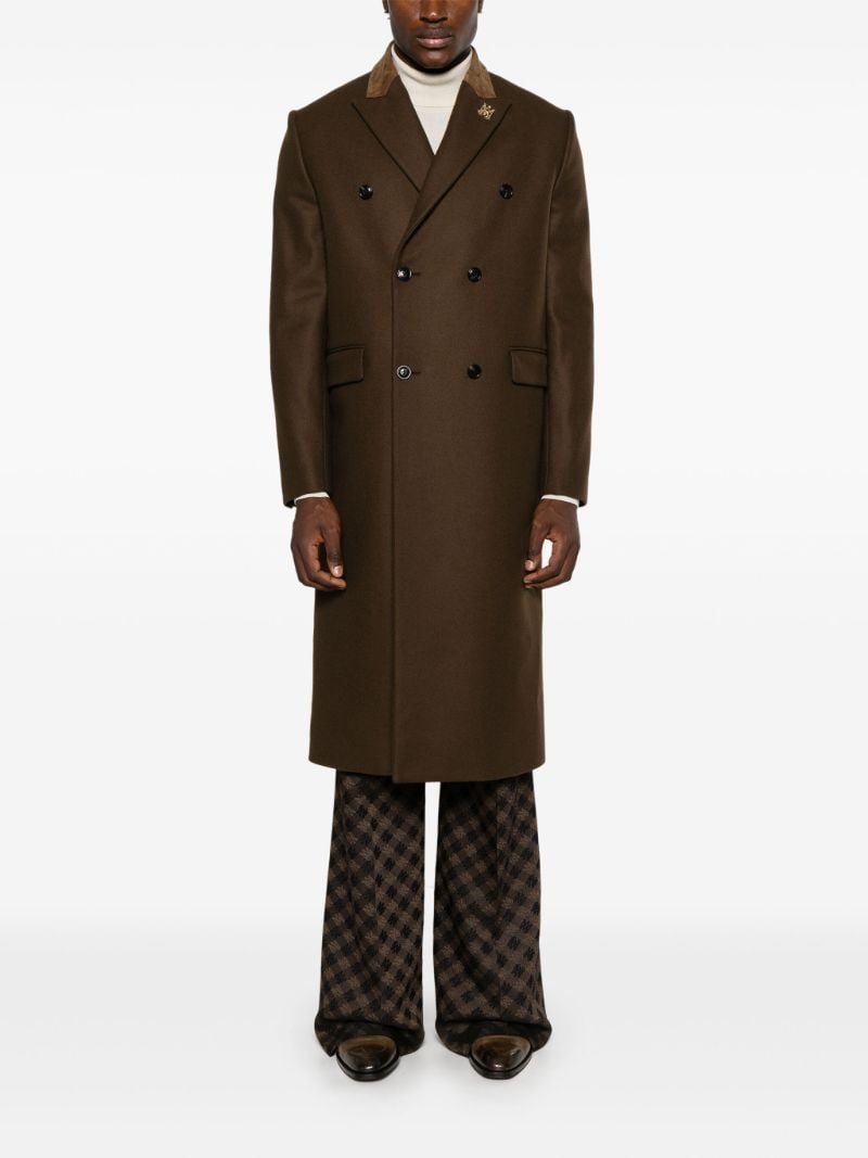 Brown Double-breasted Coat