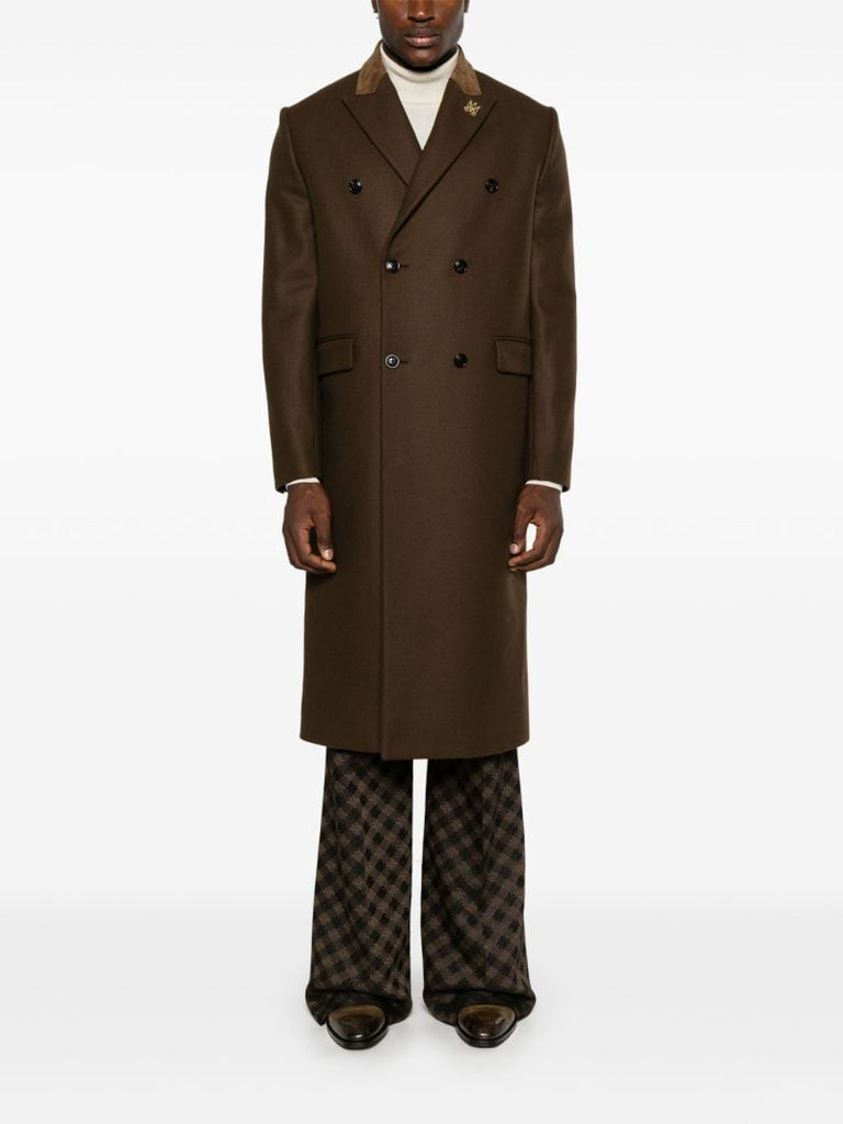 Brown Double-breasted Coat