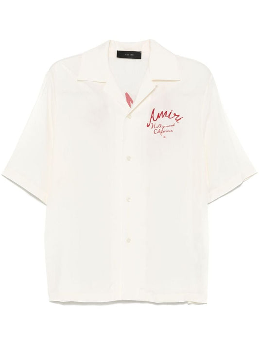 White Hollywood Camp Shirt