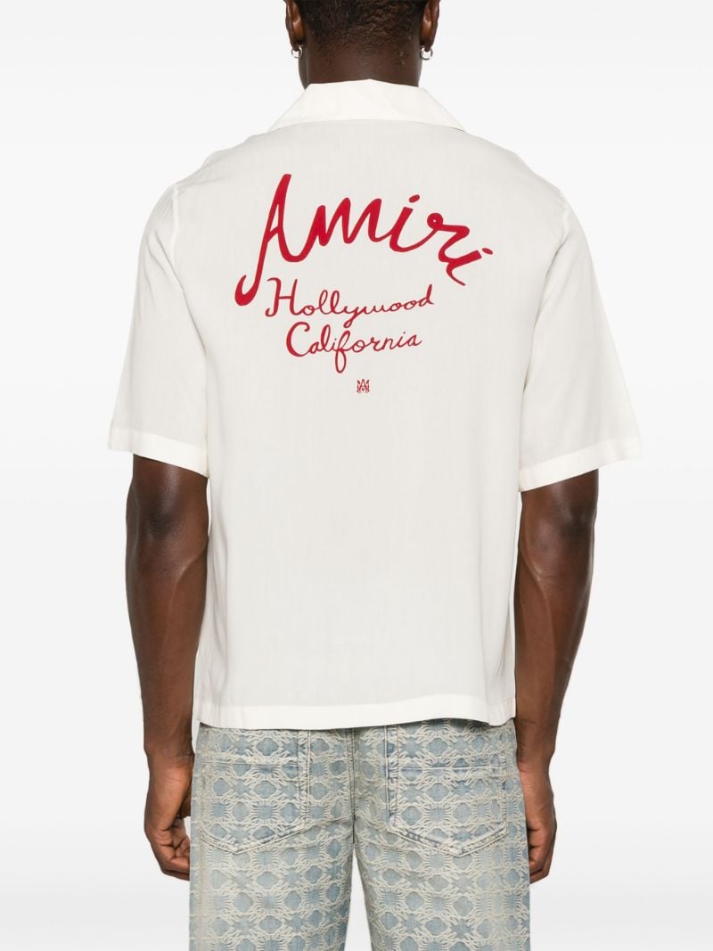 White Hollywood Camp Shirt