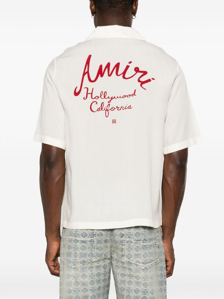 White Hollywood Camp Shirt